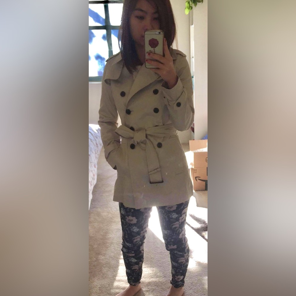 Petite XS trench coat
